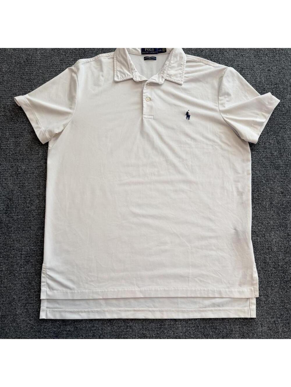 Polo Ralph Lauren cream polo shirt size L